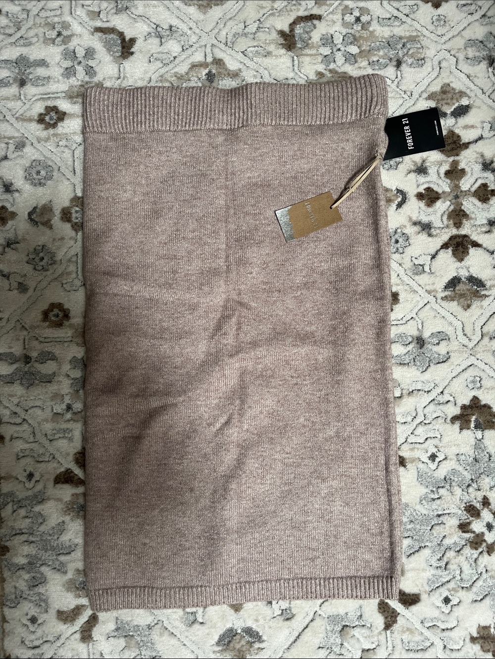 Forever 21 Women's Knit Pencil Skirt - Dusty Mauve